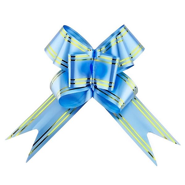 Laço Fácil Fio Ouro - Azul - 30x460mm - 10 unidades - Rizzo