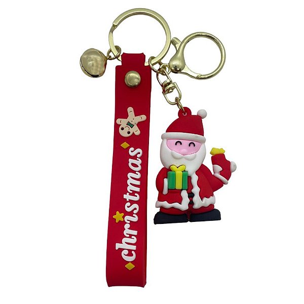 Chaveiro Papai Noel - 5cm - 1 unidade - Rizzo