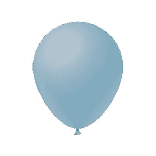 Balão de Festa Látex Liso - Azul Acinzentando - FestBall - Rizzo