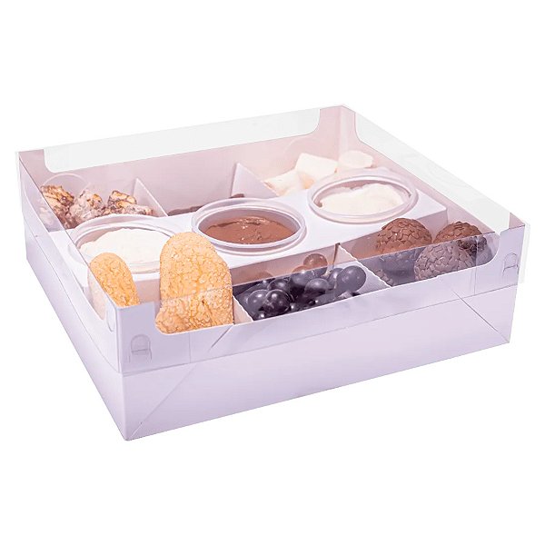 Caixa Fondue Branco - 8x24,5x22cm - Ref. C5025 - 5 unidades - Ideia Embalagens - Rizzo