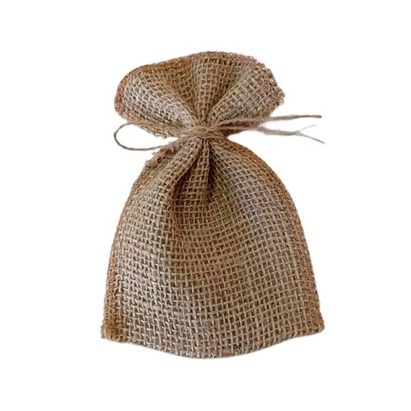 Saco de Juta para Lembrancinhas N° 00 - 7x9cm - 5 unidades - Rizzo