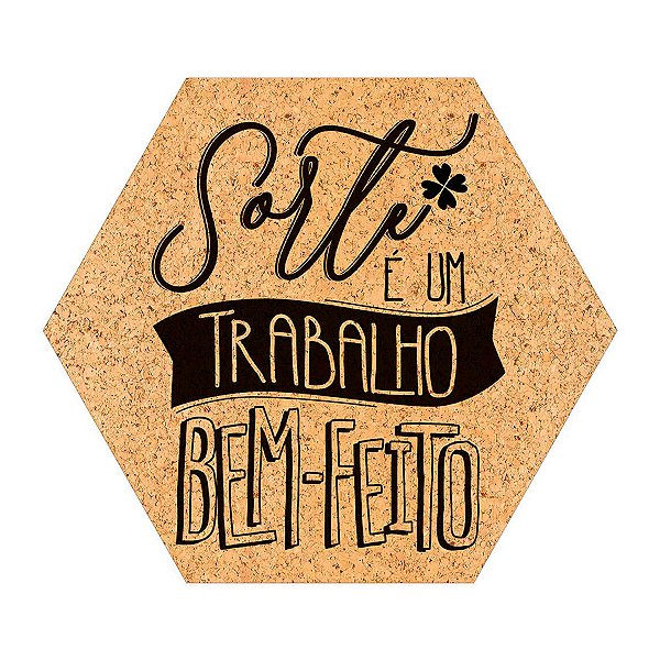 Placa Decorativa - "Sorte" - 25cm - 1 unidade - Rizzo