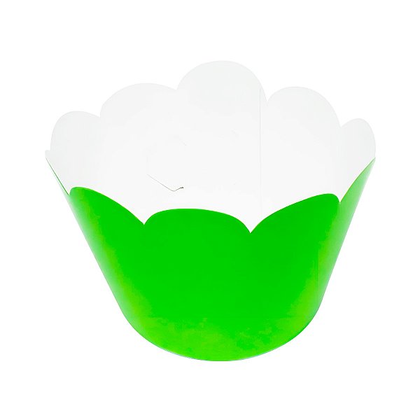Mini Wrap para Cupcake - Verde Limão - 12 unidades - Rizzo