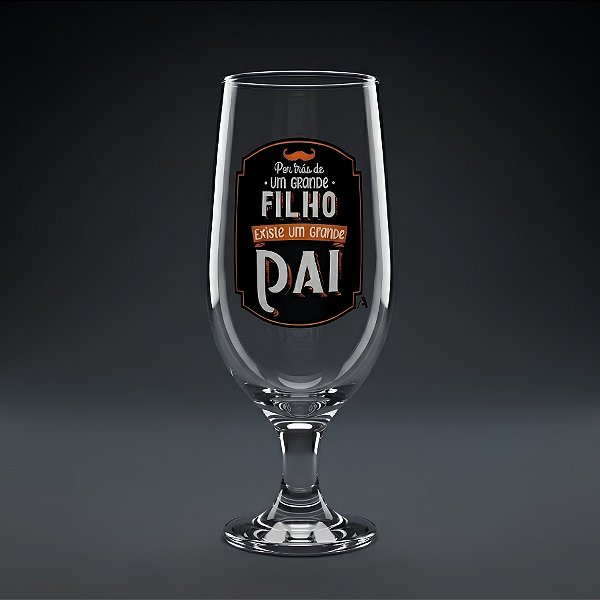 Taça de Vidro para Cerveja - Grande Pai - 300ml - 1 unidade - Allmix Presentes - Rizzo