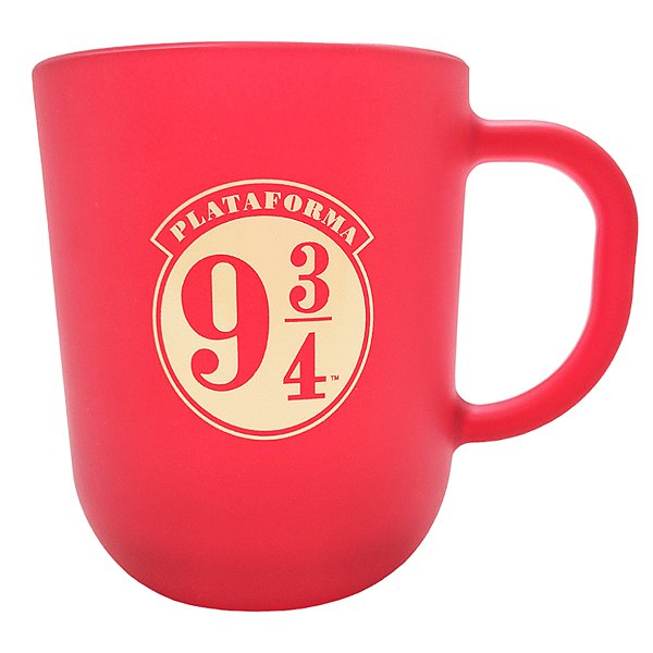Caneca de Vidro - Plataforma 9 3/4 - Harry Potter - 300ml - 1 unidade - Allmix Presentes - Rizzo