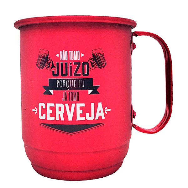 Caneca de Alumínio - Não Tomo Juízo - 500ml - 1 unidade - Allmix Presentes - Rizzo