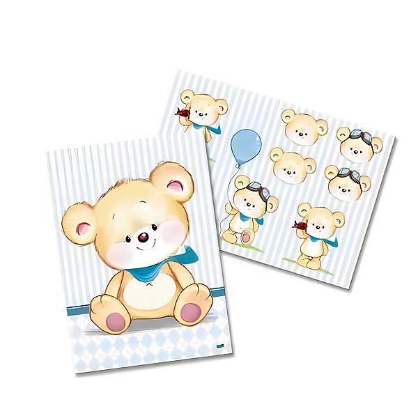 Kit Decorativo - Ursinho - 1 unidade - FestColor - Rizzo