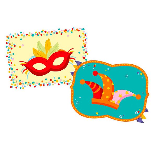 Kit Decorativos - Carnaval Ref.642 - 2 unidades - Regina - Rizzo