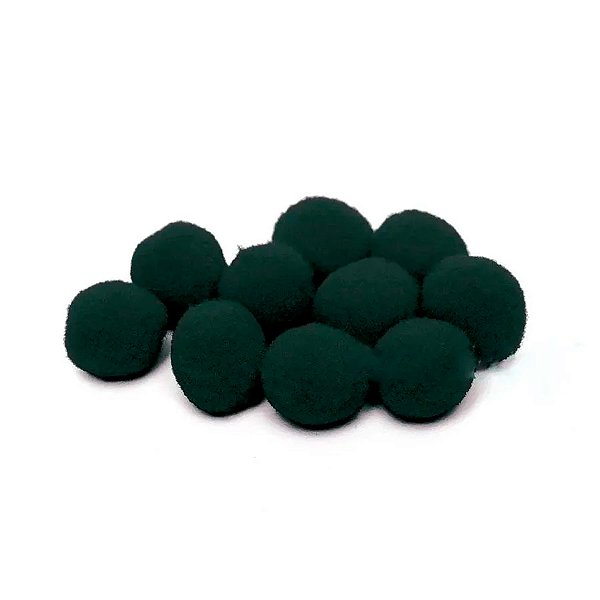 Pompom Decorativo Preto - 2cm - 25 unidades - Rizzo