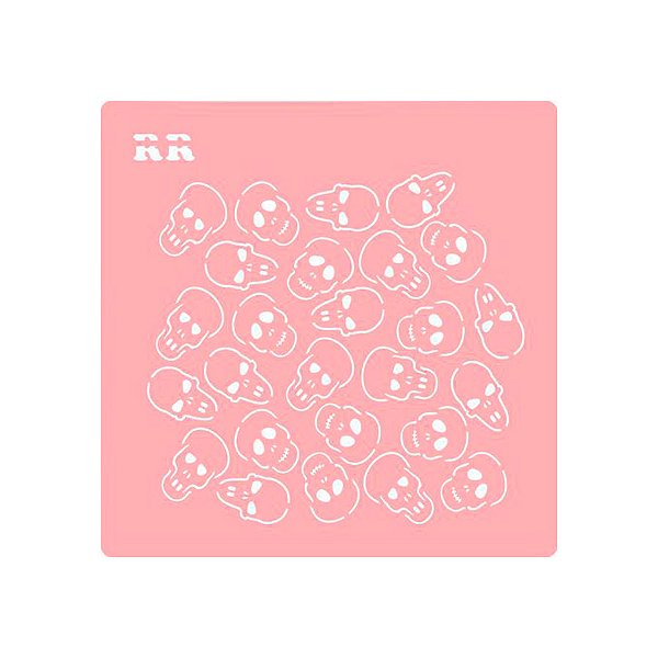 Stencil Caveiras - 4113 - 1 unidade - RR Cortadores - Rizzo