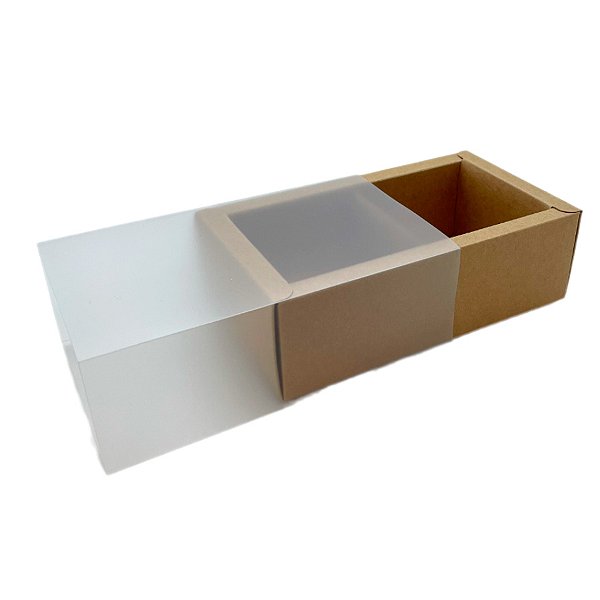 Caixa 2 Pães de Mel - Kraft - 16x9x5cm - 12 unidades - Rizzo