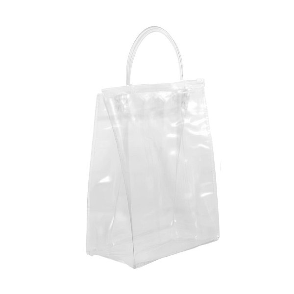 Sacola Transparente Bag Zip - 21,5x17x7cm - 10 unidades - Rizzo