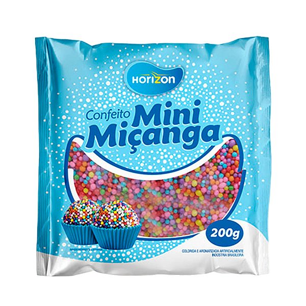 Confeito Mini Miçanga - Sortido - 200g - 1 unidade - Rizzo