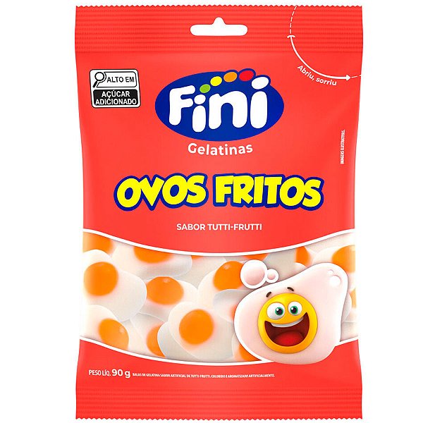 Bala Ovos Fritos - 90g - 1 unidade - Fini - Rizzo