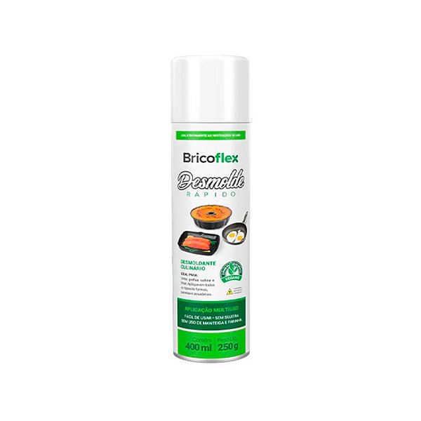 Spray Desmoldante - Desmolde Rápido - 400ml  - 1 unidade - Bricoflex - Rizzo
