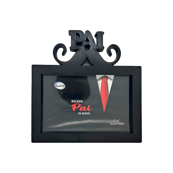 Porta Retrato Bigode - Melhor Pai Do Mundo - 16,8x17,3cm - 1 unidade - Rizzo