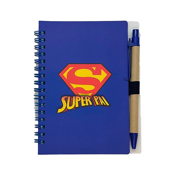 Bloco para Anotação com Caneta - Super Pai - 10,6x15,1cm - 1 unidade - Rizzo