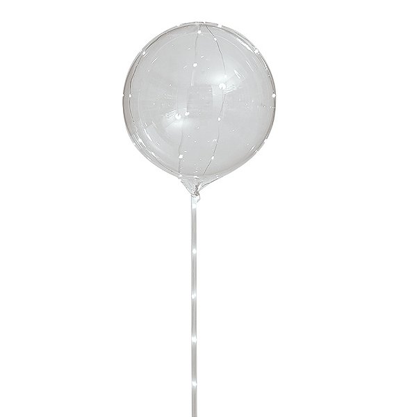 Balão Bubble LED Branco 35cm - 1 unidade - Cromus - Rizzo