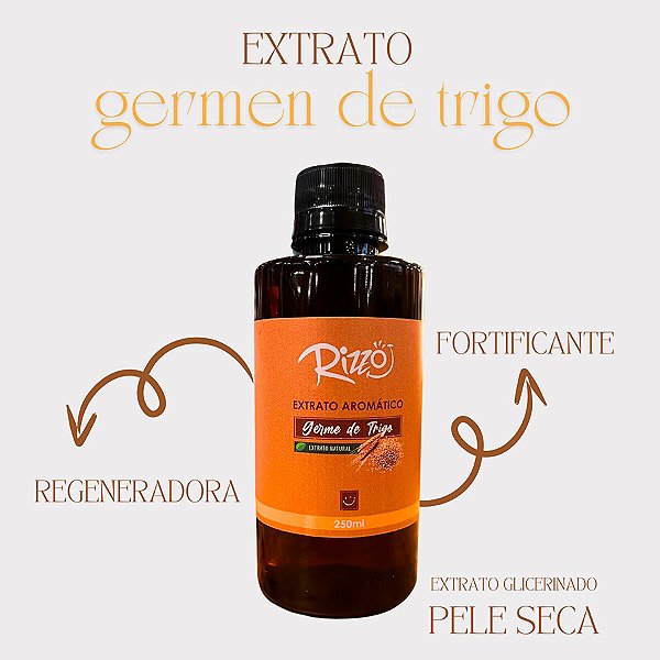 Extrato Natural de Germen de Trigo para Perfumaria - 250ml - 1 unidade - Rizzo