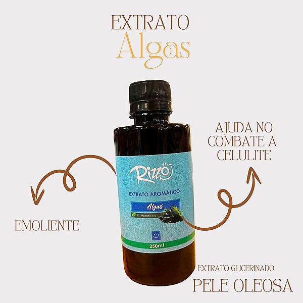 Extrato Natural de Algas para Perfumaria - 250ml - 1 unidade - Rizzo