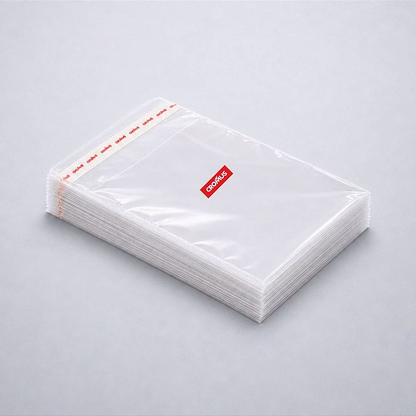 Saco Adesivado sem Furo - 21,5x21,5cm - 100 unidades - Cromus - Rizzo