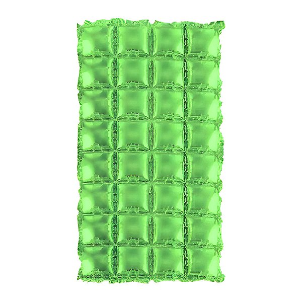 Painel Metalizado tipo Shimmer Wall Inflável - 1,10m x 60cm - Verde - 1 unidade - Rizzo