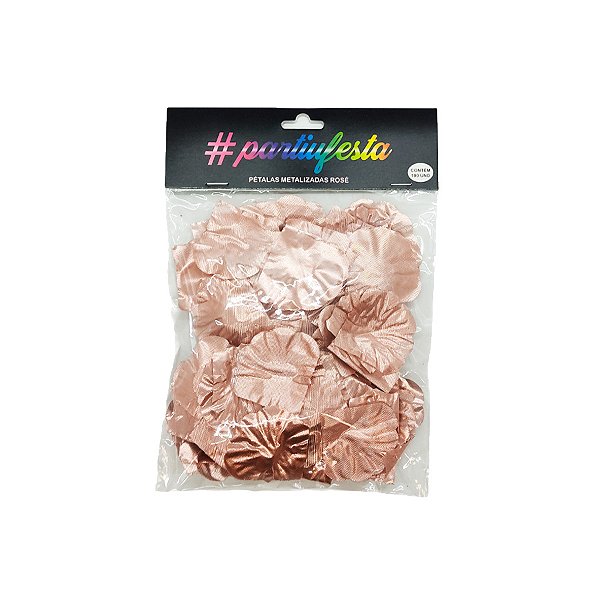Pétalas Metalizadas Decorativas - Rose - 100 unidades - Rizzo
