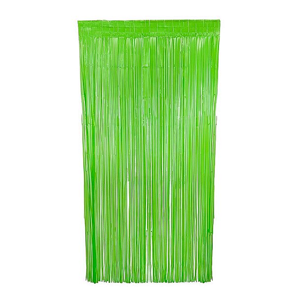 Cortina Decorativa Verde Neon 1x2m - 1 unidade - Rizzo
