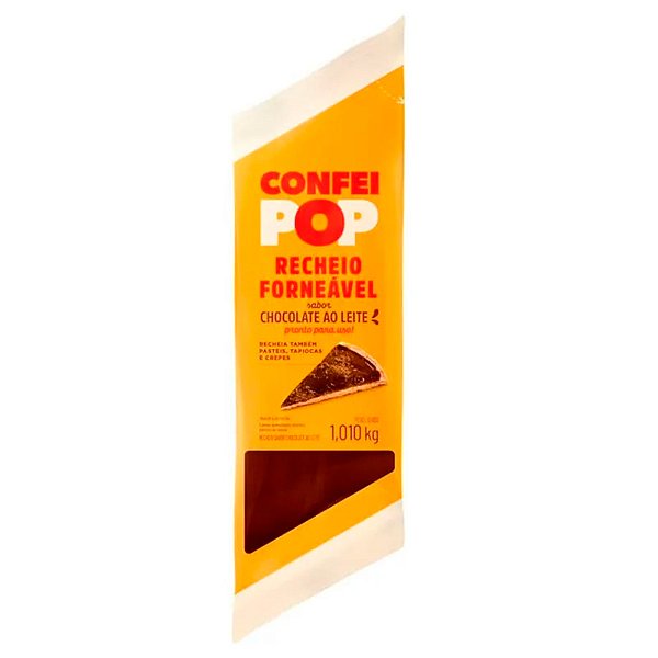 Recheio Forneável Confeipop - Chocolate ao Leite - 1,01kg - 1 unidade - Harald - Rizzo