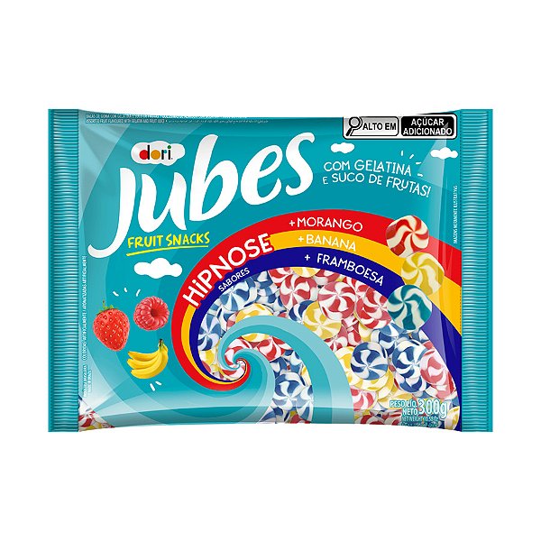 Bala de Goma Jubes Hipnose Sortido - 300g - 1 unidade - Dori - Rizzo