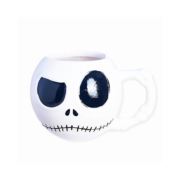 Caneca 3D Jack Skellington - 450ml - 1 unidade - Zona Criativa - Rizzo
