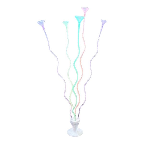 Suporte para Balões Neon com 5 Hastes - 55cm - 1 unidade - Rizzo