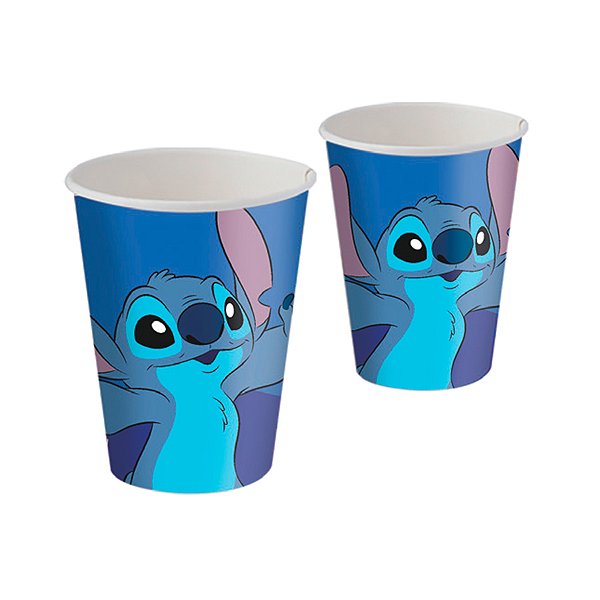 Copo de Papel - Stitch New - 200ml - 8 unidades - FestColor - Rizzo