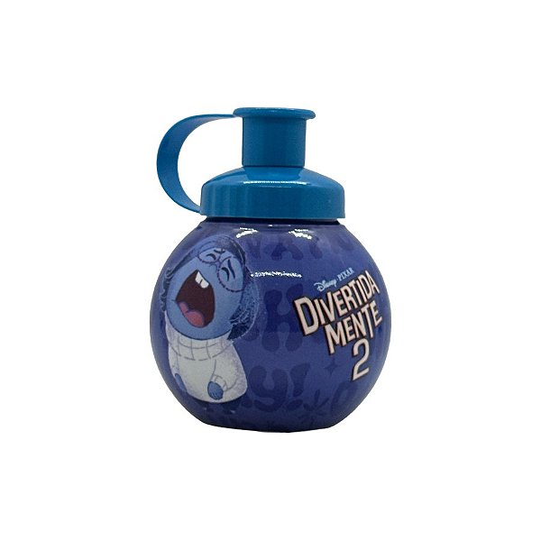 Garrafa Squeeze Bola Divertidamente - Azul - 250ml - 1 unidade - Rizzo