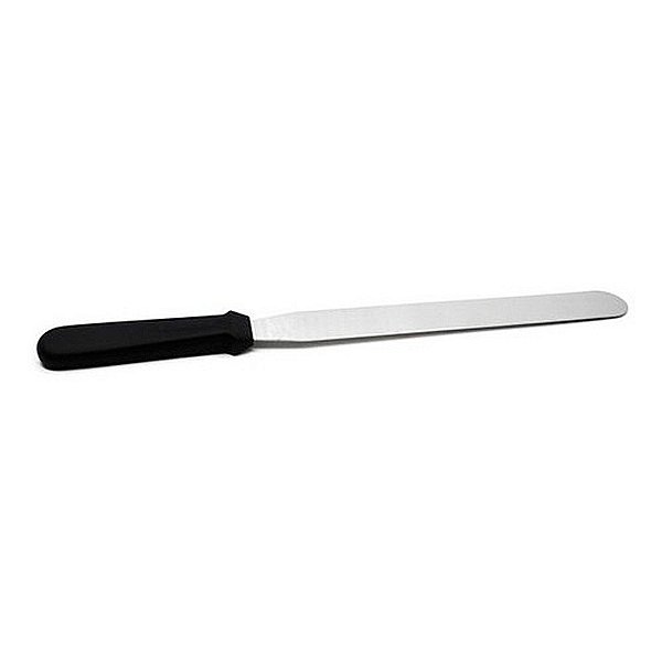 Espátula de Inox 43cm - Cabo Preto - 1 unidade - Cake Brasil - Rizzo