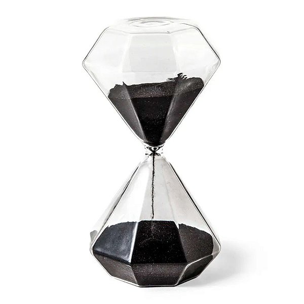 Enfeite Decorativo - Ampulheta de Vidro 15 minutos - 1 unidade - Rizzo - Rizzo