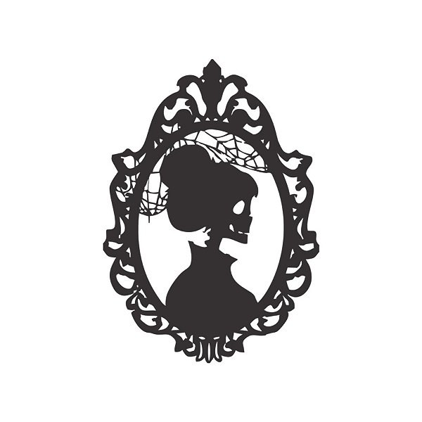 Quadrinho Decorativo - Esqueleto Feminino - 1 unidade - Rizzo