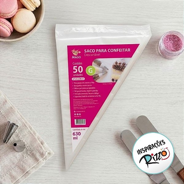 Saco para Confeitar Grande com 50 un. Mago