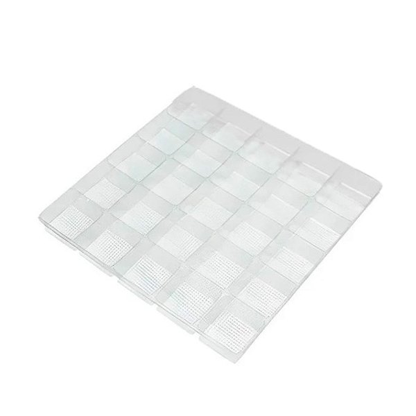 Placa Berço de Acetato para Doces - 25 Cavidades de 3,5x3,5 cm - 10 unidades - Assk - Rizzo