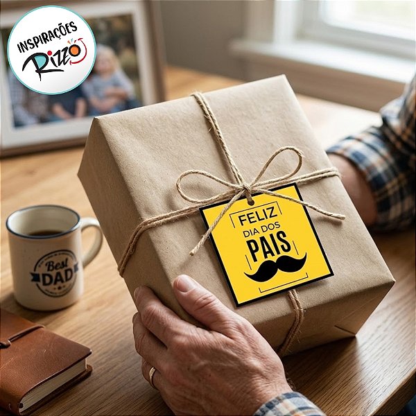 Tag Decorativa - Feliz Dia dos Pais - 15 unidades - Stickr - Rizzo