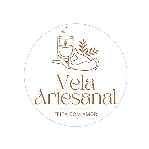 Adesivo "Vela Artesanal" - Ref.2247 - Hot Stamping - 20 unidades - Stickr - Rizzo