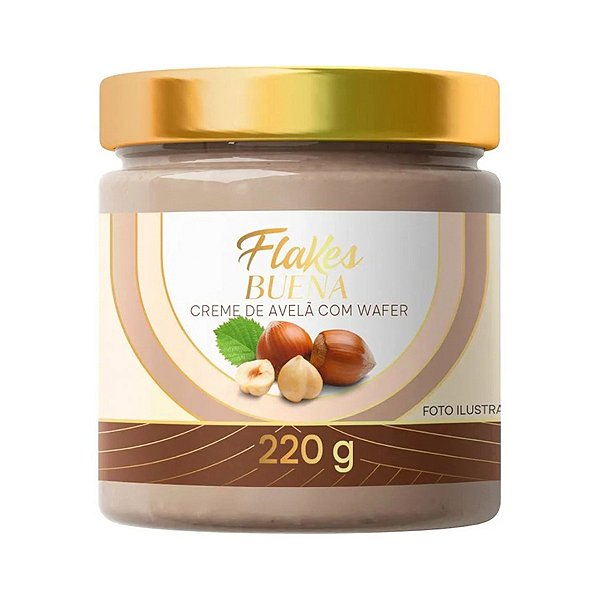 Creme de Avelã com Wafer - 220g - 1 unidade - Flakes Buena - Rizzo