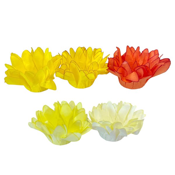 Forminha para Doces Finos - Madri Tons Amarelos - 50 unidades - Decora Doces - Rizzo