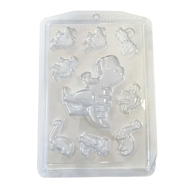 Forma de Acetato Dinossauros - Ref.1565 - 1 unidade - Crystal - Rizzo