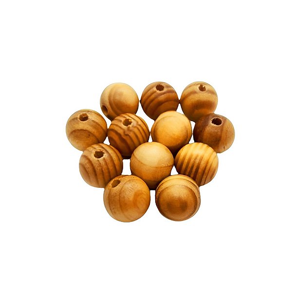 Bola de Madeira 30mm - Mesclado - 12 unidades - Art Montagem - Rizzo