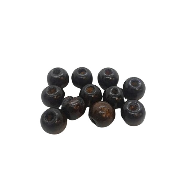 Bola de Madeira 18mm - Café - 12 unidades - Art Montagem - Rizzo