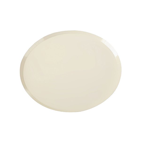 Prato de Papel Redondo Biodegradável - Amarelo - Candy Color - 8 unidades - Rizzo