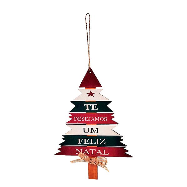 Mini Enfeite de Pendurar de Natal - Arvore de Pendurar - 18x13cmcm - 1 unidade - Rizzo