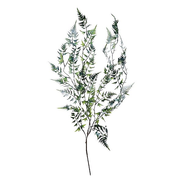 Galho Decorativo - Folhagem Neve Glitter - 94cm - 1 unidade - Rizzo