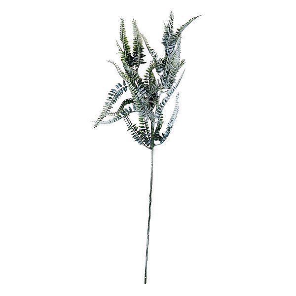 Galho Decorativo - Folhagem Nevada Glitter - 78cm - 1 unidade - Rizzo